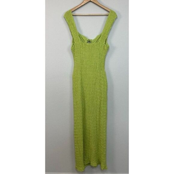 Free People Beach Eleni Bodycon Midi Lime Green Size XS / NWOT - Picture 5 of 7